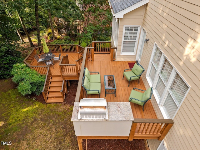 1412 Kings Lassiter Way, Raleigh, NC 27614 - view of wooden terrace