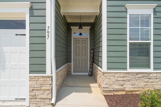 797 S Wilma St, Angier, NC 27501 - entrance to property featuring stone siding