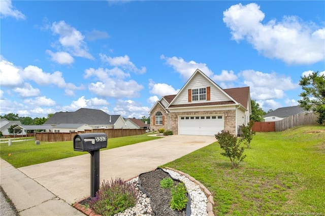 5533 Shady Pine Ct, Hope Mills, NC 28348 - view of front facade featuring concrete driveway, brick siding, and an attached garage