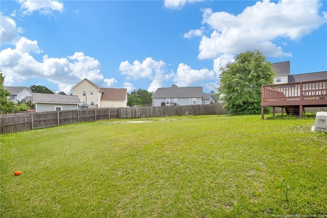 5533 Shady Pine Ct, Hope Mills, NC 28348 - view of yard featuring a wooden deck