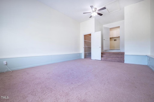 6767 Cedar Chest Ct, Fayetteville, NC 28314 - unfurnished room with carpet floors, a ceiling fan, and baseboards