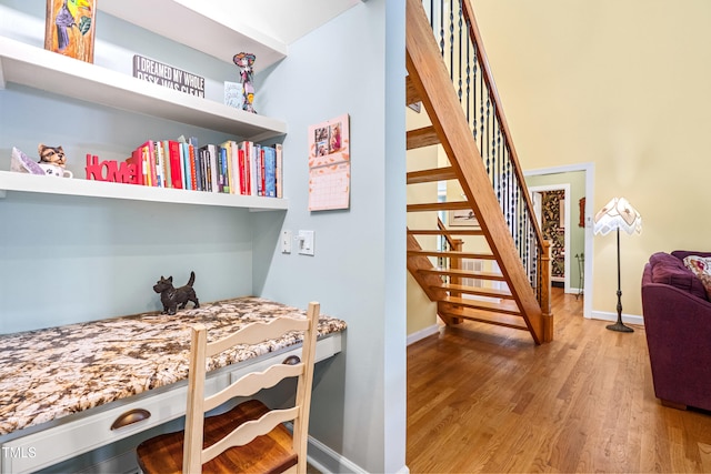 7401 Heartland Dr, Wake Forest, NC 27587 - interior space featuring wood finished floors and baseboards