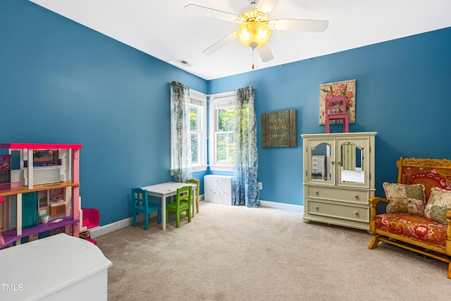 7401 Heartland Dr, Wake Forest, NC 27587 - carpeted bedroom featuring baseboards and a ceiling fan