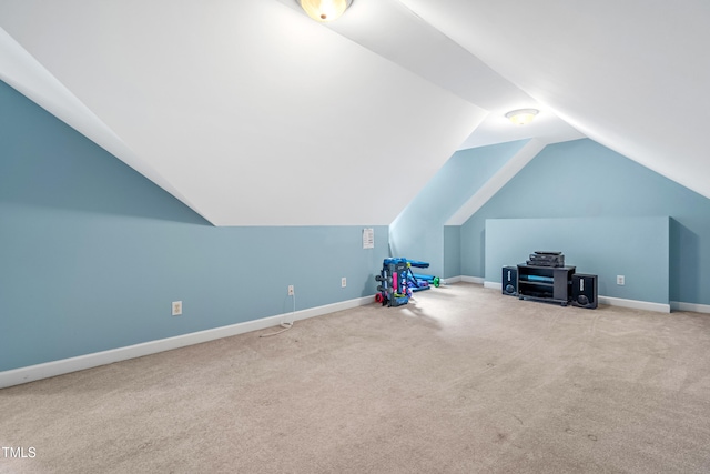 7401 Heartland Dr, Wake Forest, NC 27587 - additional living space with lofted ceiling, carpet, and baseboards