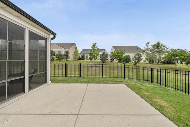 123 Turnstone Dr, Durham, NC 27703 - view of patio featuring a residential view