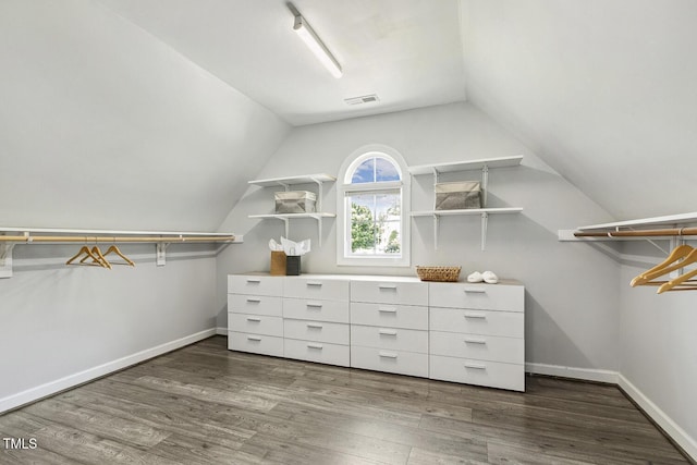 825 Highwater Pl, Fuquay Varina, NC 27526 - walk in closet with wood finished floors and lofted ceiling