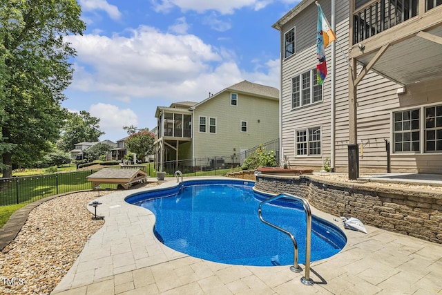 825 Highwater Pl, Fuquay Varina, NC 27526 - view of pool with a patio area