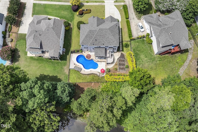 825 Highwater Pl, Fuquay Varina, NC 27526 - bird's eye view of a pool