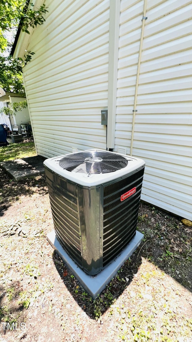 505 E Canary St, Dunn, NC 28334 - exterior view of central AC unit