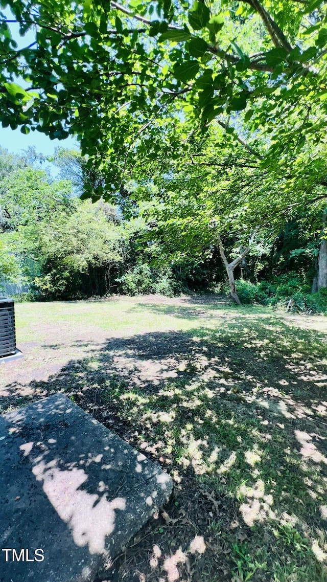 505 E Canary St, Dunn, NC 28334 - view of yard featuring central AC