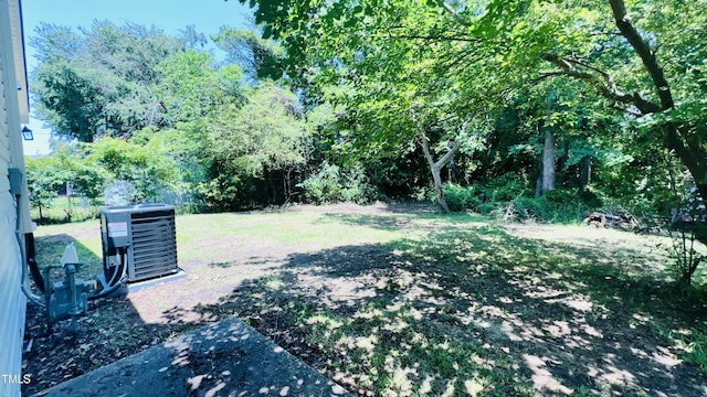 505 E Canary St, Dunn, NC 28334 - view of yard with central air condition unit