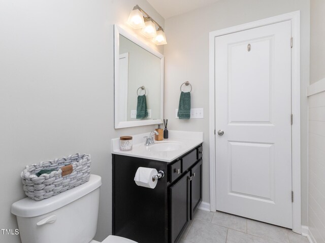 601 Grand Central Sta, Apex, NC 27502 - bathroom with toilet, vanity, and tile patterned floors