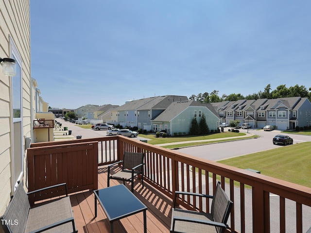 601 Grand Central Sta, Apex, NC 27502 - wooden deck with a residential view