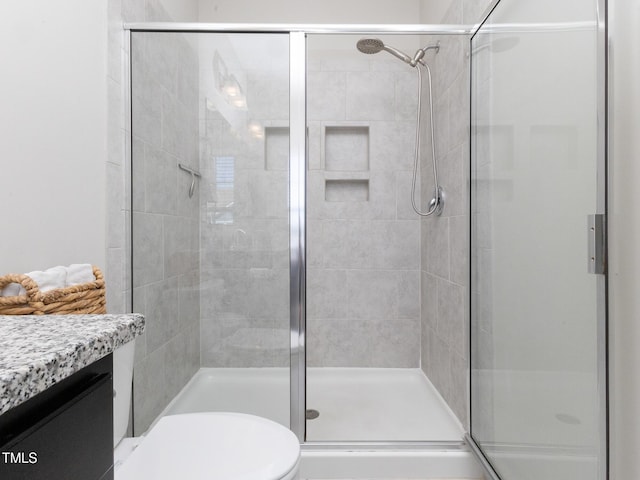 601 Grand Central Sta, Apex, NC 27502 - full bath featuring a shower stall, toilet, and vanity
