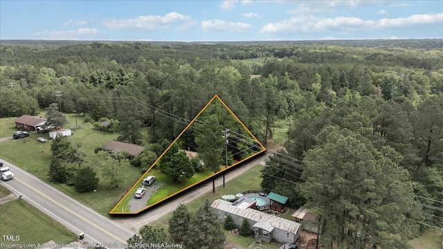2396 Spring Valley Rd, Henderson, NC 27537 - view of property location with a heavily wooded area and property boundaries highlighted
