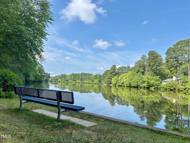 1 Lake Hill Dr, Durham, NC 27713 - water view with a heavily wooded area