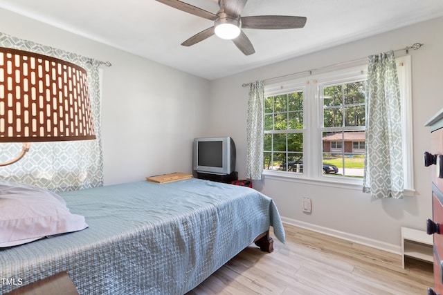 509 Forest Ridge Rd, Garner, NC 27529 - bedroom featuring wood finished floors and ceiling fan