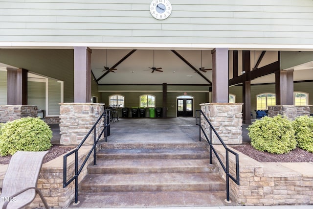 3032 Curling Creek Dr, Apex, NC 27502 - entrance to property featuring a ceiling fan