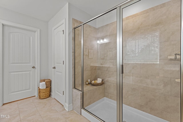 3032 Curling Creek Dr, Apex, NC 27502 - full bathroom with a shower stall and tile patterned flooring