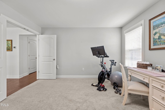 3032 Curling Creek Dr, Apex, NC 27502 - exercise area featuring carpet floors and baseboards