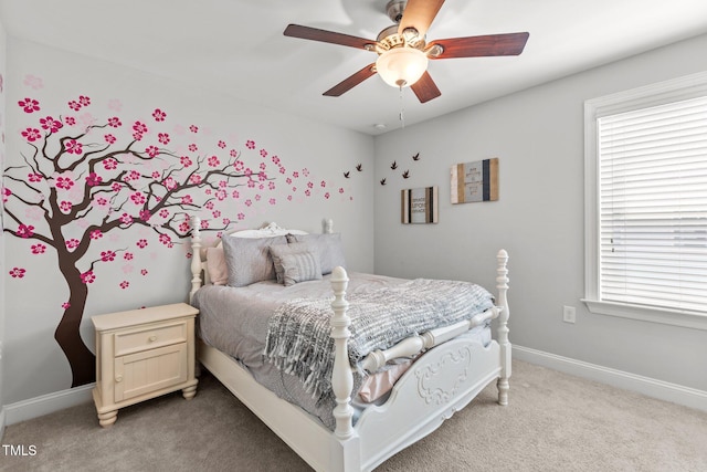 3032 Curling Creek Dr, Apex, NC 27502 - bedroom featuring light colored carpet and a ceiling fan
