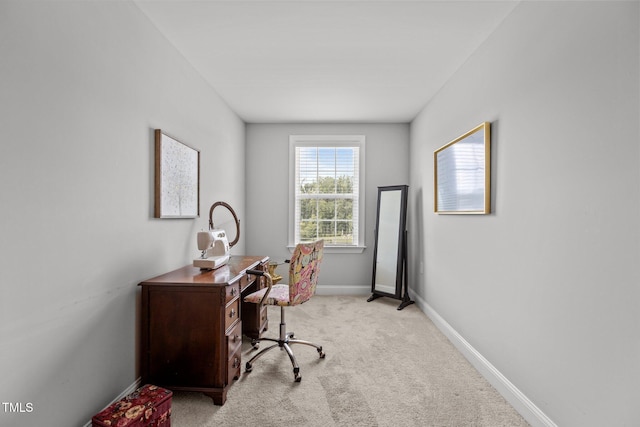 3032 Curling Creek Dr, Apex, NC 27502 - home office featuring light carpet and baseboards