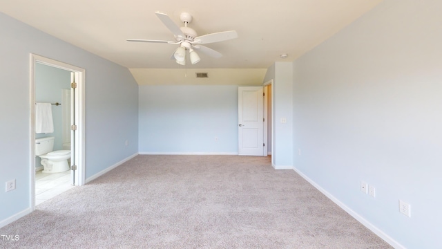 421 Old Ride Dr, Holly Springs, NC 27540 - spare room with ceiling fan, carpet, and baseboards