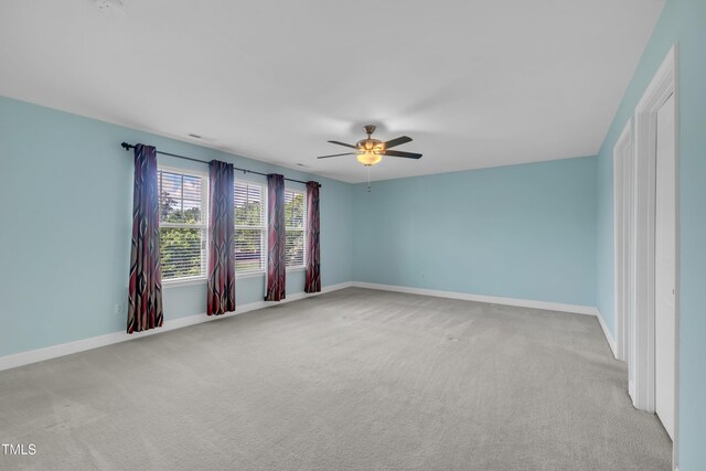 428 Mill Station Ln, Wendell, NC 27591 - carpeted empty room featuring ceiling fan and baseboards