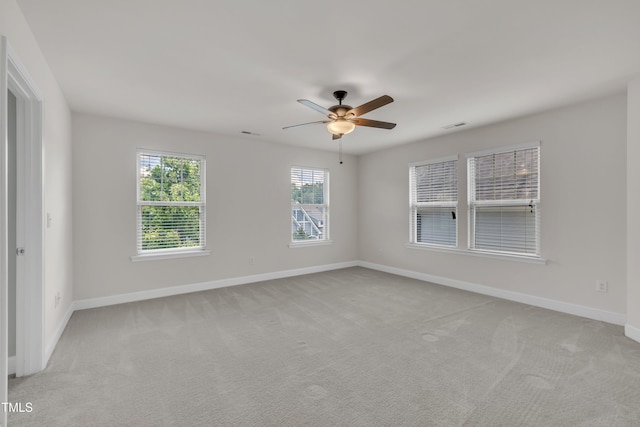 428 Mill Station Ln, Wendell, NC 27591 - unfurnished room with a ceiling fan and light colored carpet
