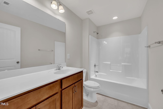 428 Mill Station Ln, Wendell, NC 27591 - bathroom with vanity,  shower combination, and tile patterned floors