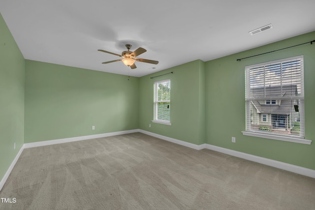 428 Mill Station Ln, Wendell, NC 27591 - carpeted spare room with a ceiling fan and baseboards