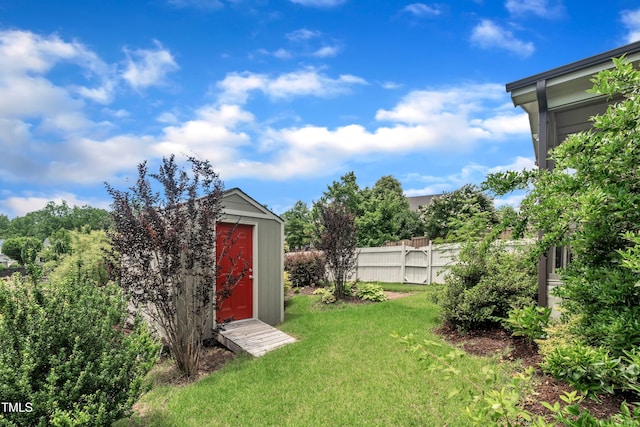 428 Mill Station Ln, Wendell, NC 27591 - view of yard featuring a storage unit