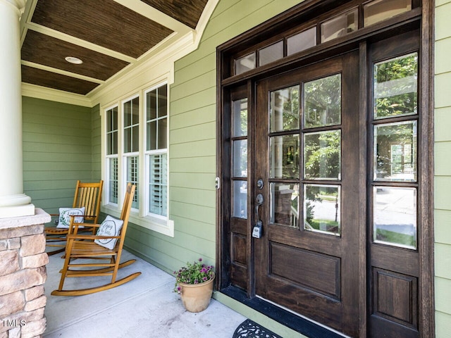 612 Peach Orchard Pl, Cary, NC 27519 - entrance to property with a porch