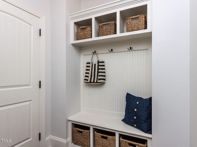 612 Peach Orchard Pl, Cary, NC 27519 - mudroom featuring baseboards