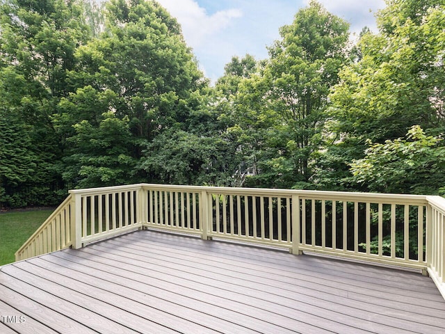 612 Peach Orchard Pl, Cary, NC 27519 - view of wooden deck