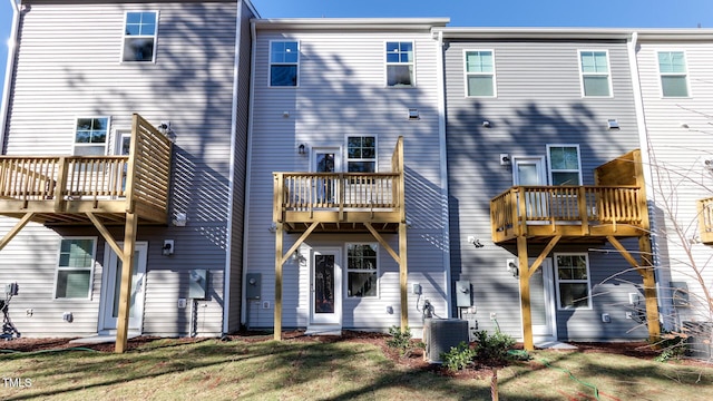 219 Carova Bnd, Apex, NC 27539 - back of house with cooling unit