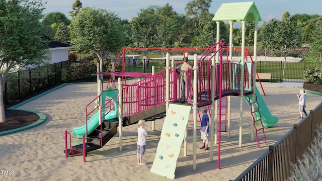 219 Carova Bnd, Apex, NC 27539 - community playground featuring view of wooded area