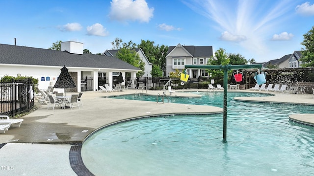 1313 Littlehills Dr, Apex, NC 27523 - community pool featuring a patio