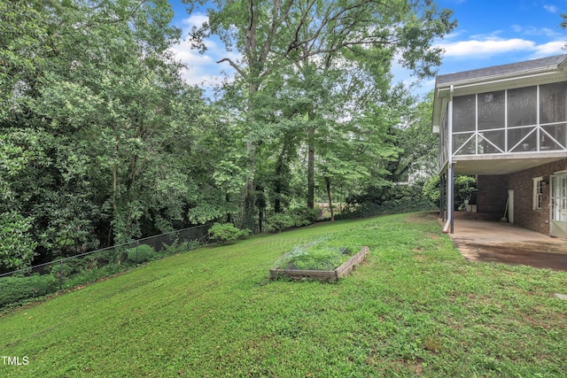 3304 Redbud Ln, Raleigh, NC 27607 - view of yard featuring a sunroom