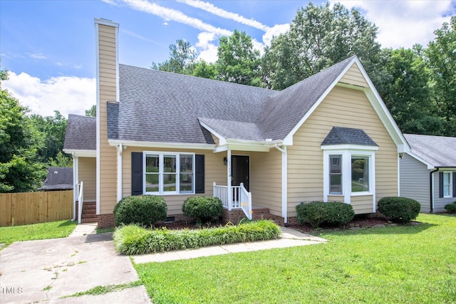 1309 Sweet Charm Ln, Knightdale, NC 27545 - view of front of home featuring a chimney and a shingled roof