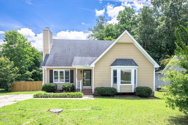 1309 Sweet Charm Ln, Knightdale, NC 27545 - view of front facade featuring a chimney and a shingled roof