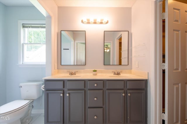 1309 Sweet Charm Ln, Knightdale, NC 27545 - full bathroom with toilet and double vanity