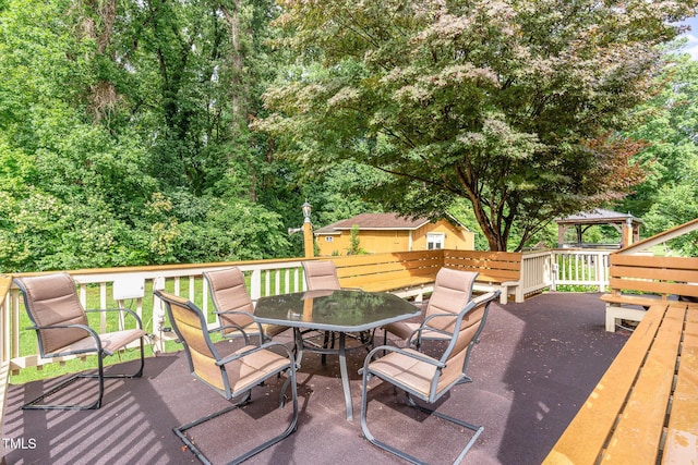 132 Lord Ashley Rd, Raleigh, NC 27610 - deck with outdoor dining space