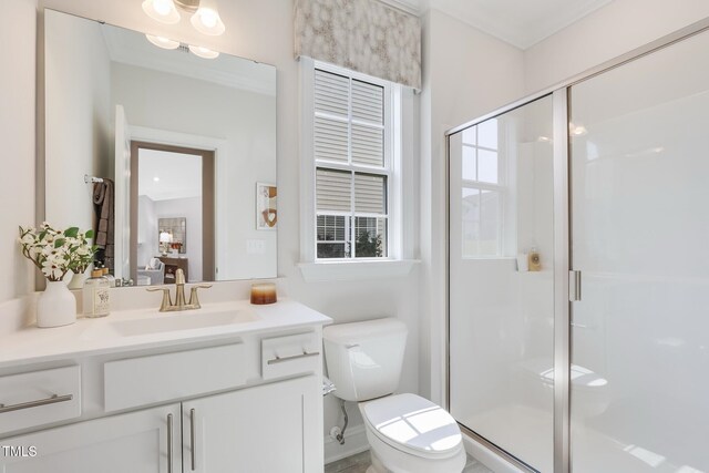 321 Calvander Ln, Apex, NC 27539 - full bath with toilet, vanity, and a shower stall