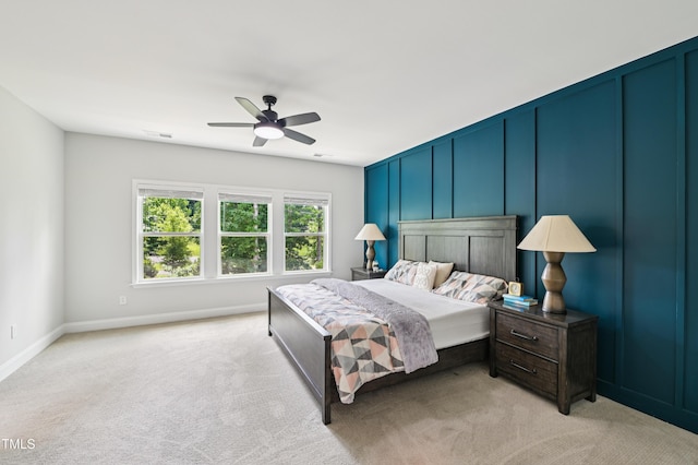 772 Mirkwood Ave, Apex, NC 27523 - bedroom with light carpet and a ceiling fan