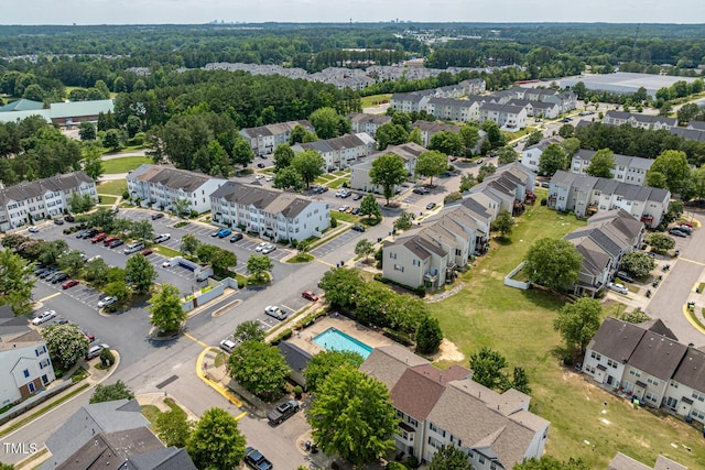 8620 Neuse Club Ln Unit 107, Raleigh, NC 27616 - aerial view of residential area with a pool