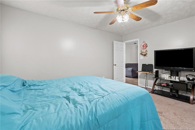 306 Longleaf Pines Dr, Raeford, NC 28376 - bedroom with carpet flooring and a ceiling fan