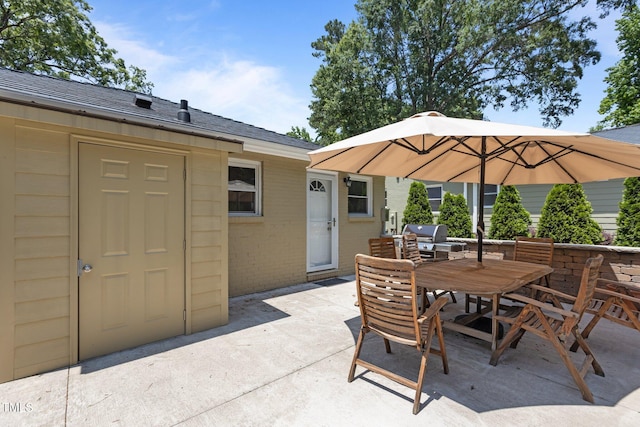 2710 Broad St, Durham, NC 27704 - view of patio with outdoor dining space and area for grilling
