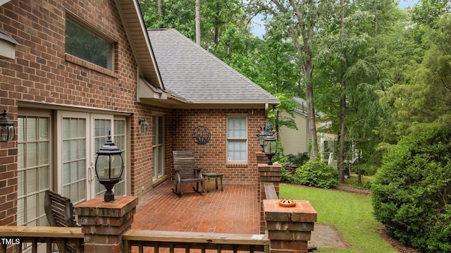 414 Bakewell Ct, Wake Forest, NC 27587 - view of patio