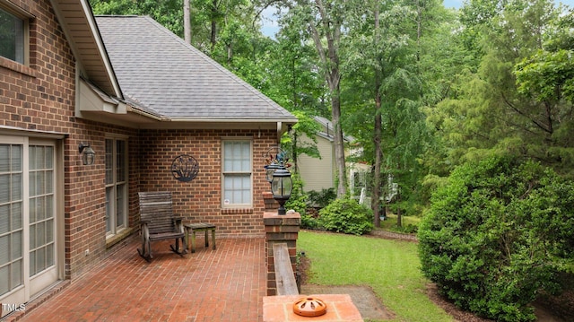 414 Bakewell Ct, Wake Forest, NC 27587 - view of patio / terrace